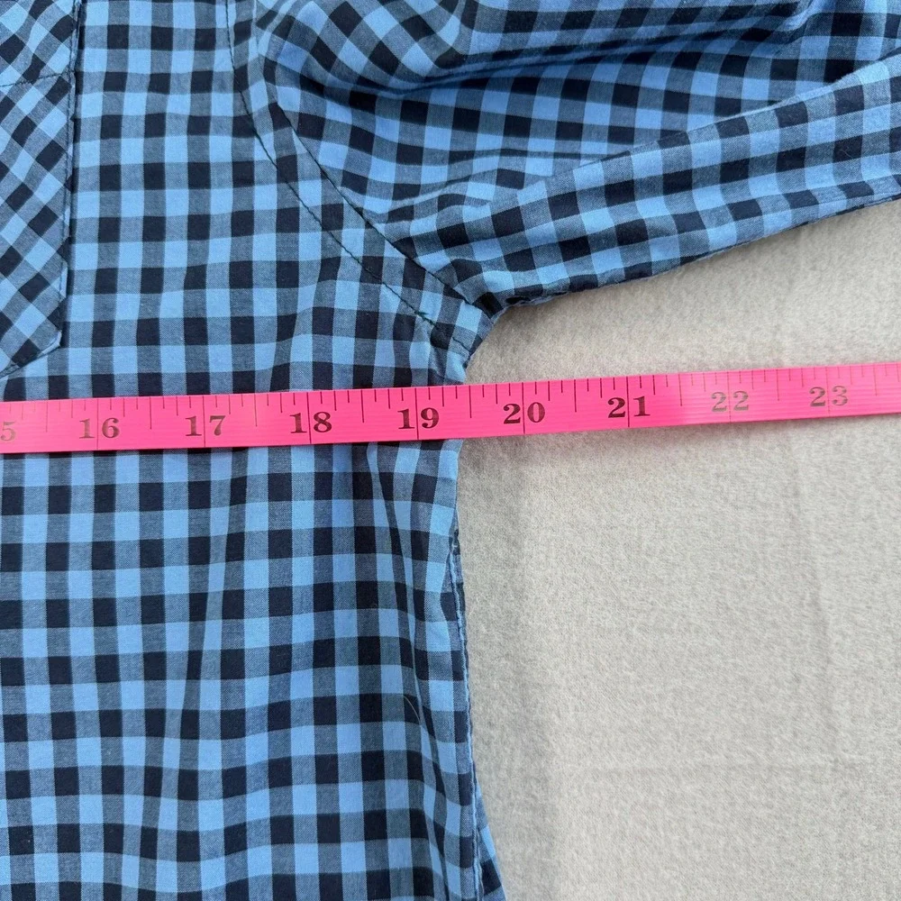 Ralph Lauren Blue Long Sleeve Button Down Shirt Boys XL 18-20 Gingham